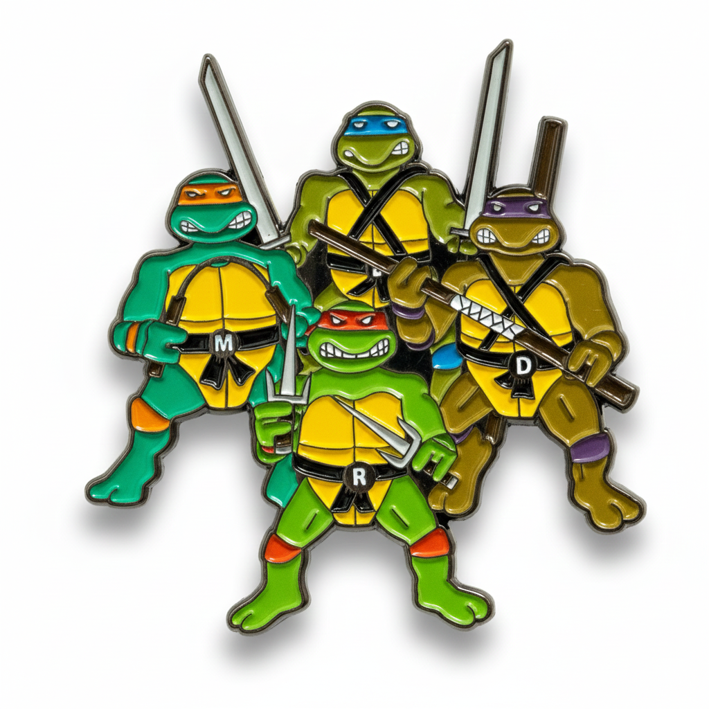 TMNT Team Up Enamel Pin