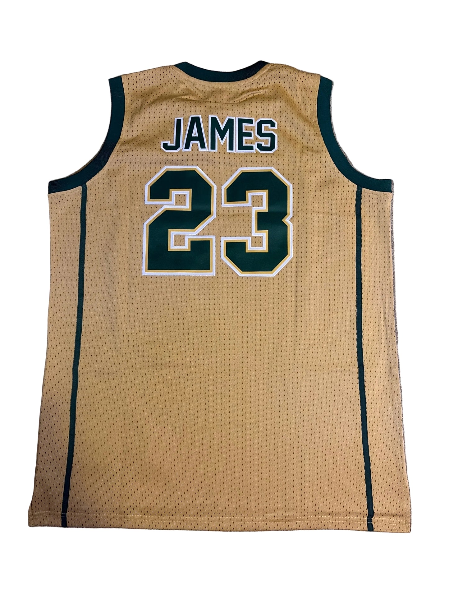 Headgear Classics LeBron James High School Jersey #23 SVSM Irish Retro Basketball Jersey