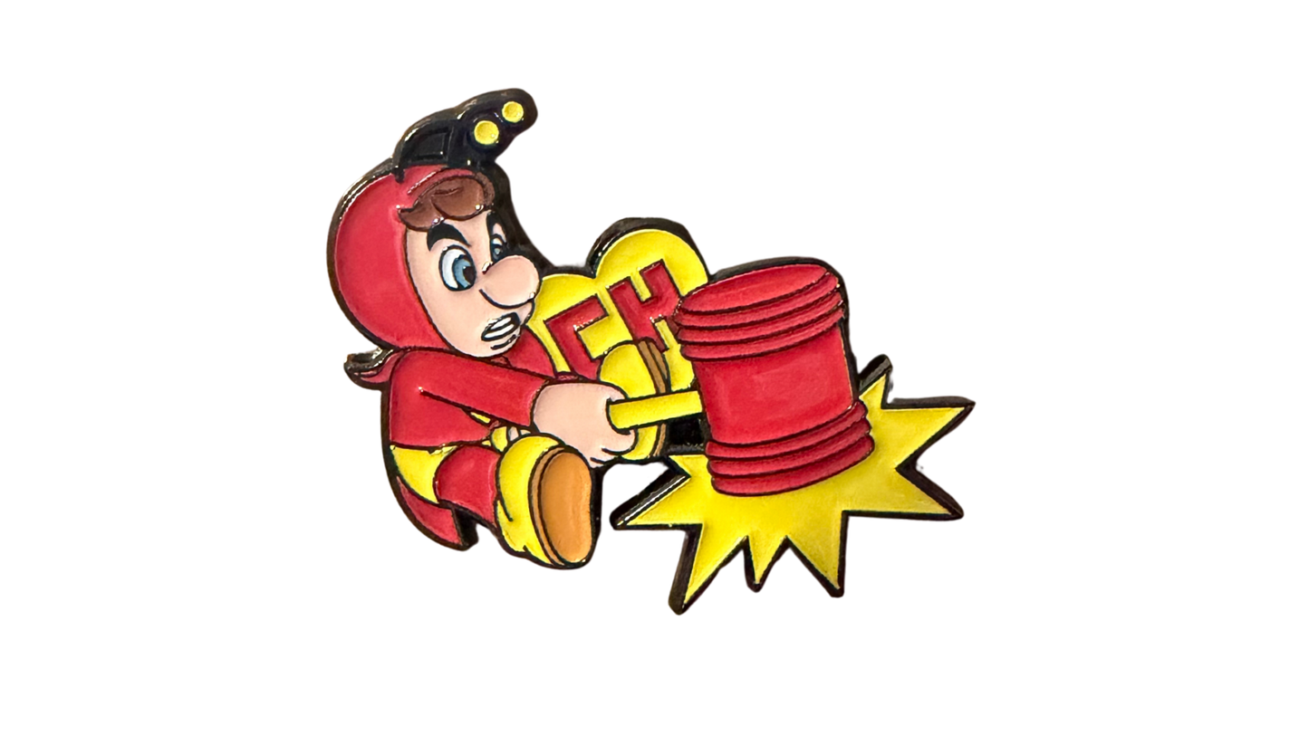 Mario x El Chapulin Colorado Mash Up Enamel Pin