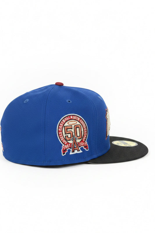 New Era Anaheim Angels Script 2 Tone 59FIFTY Fitted Hat