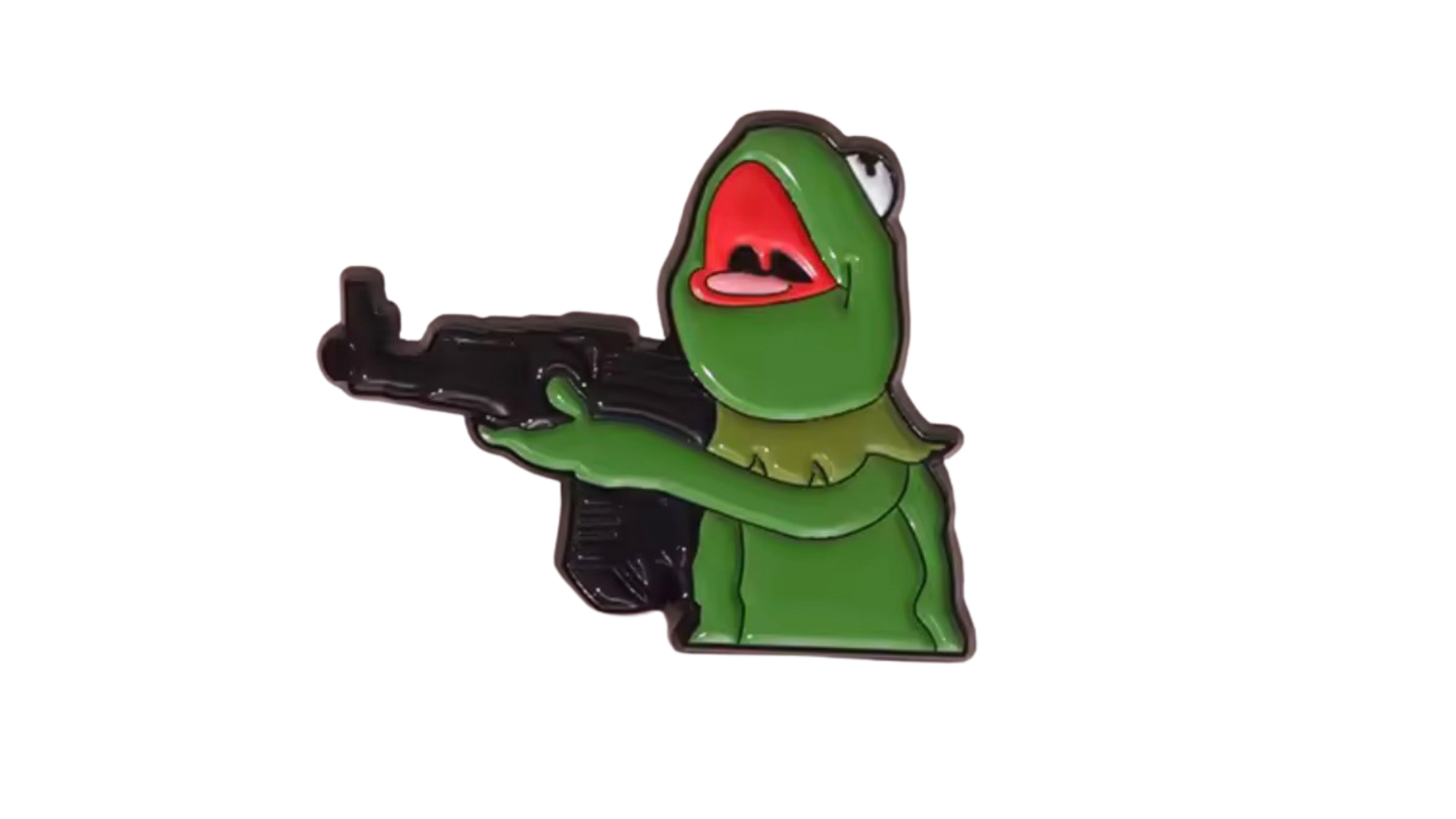 Kermit with AK Enamel Pin