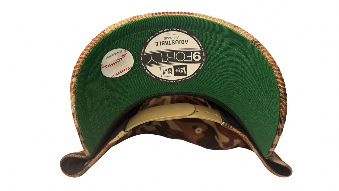 New Era Atlanta Braves Corduroy Camouflage 9FORTY A-Frame Snapback