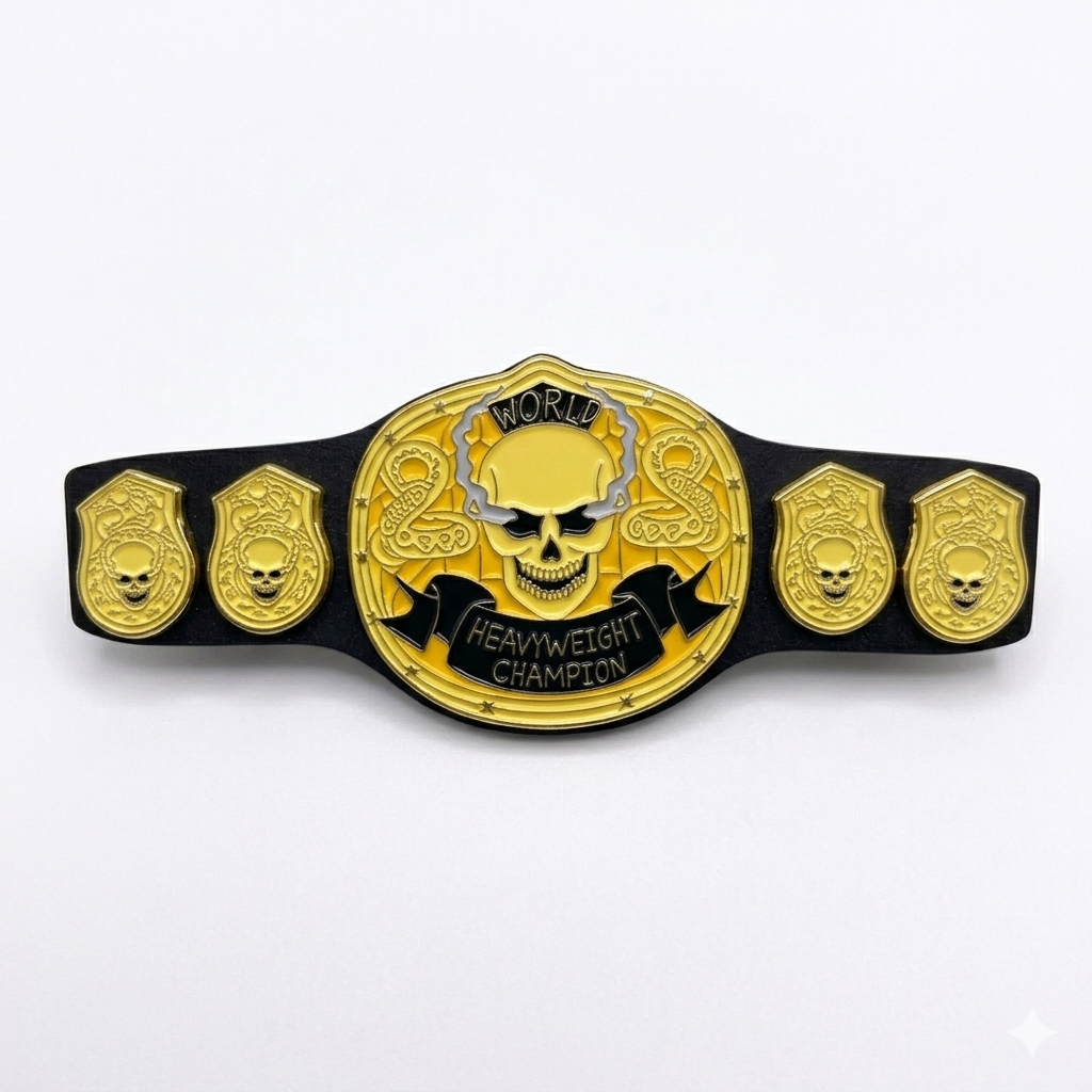 Smoking Skull Belt Pin