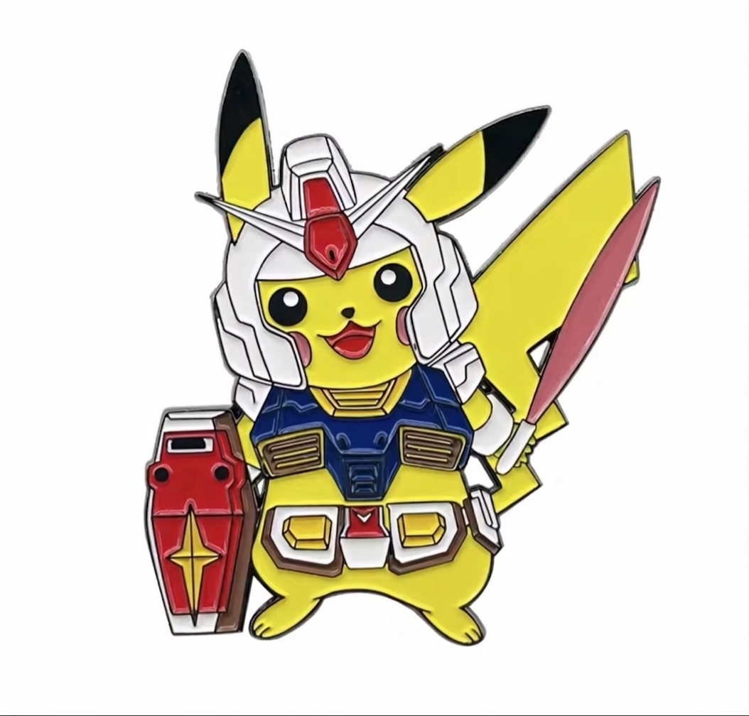 Gundam Pikachu Enamel Pin