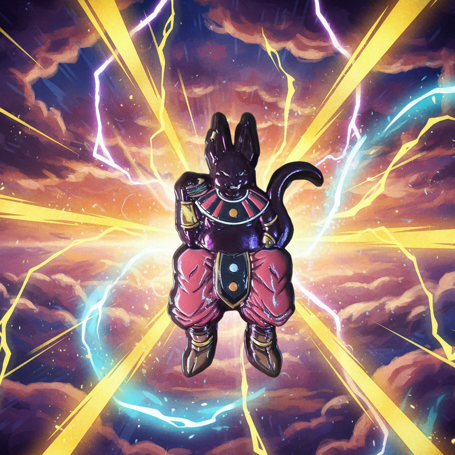 Beerus "Burger Break" Enamel Pin