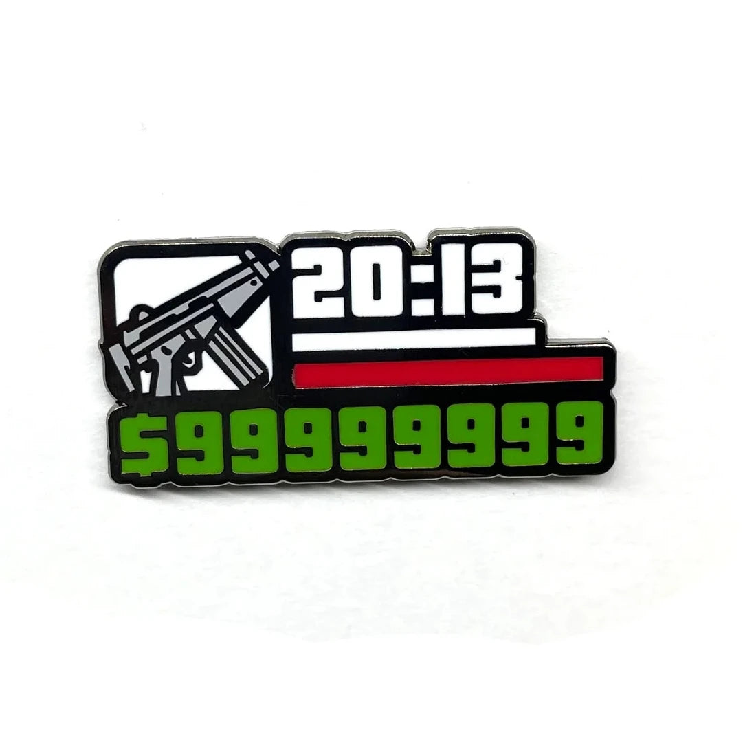 GTA Health Meter Enamel Pin
