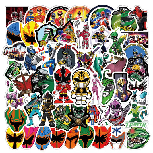 50 Pieces Power Rangers Sticker Pack