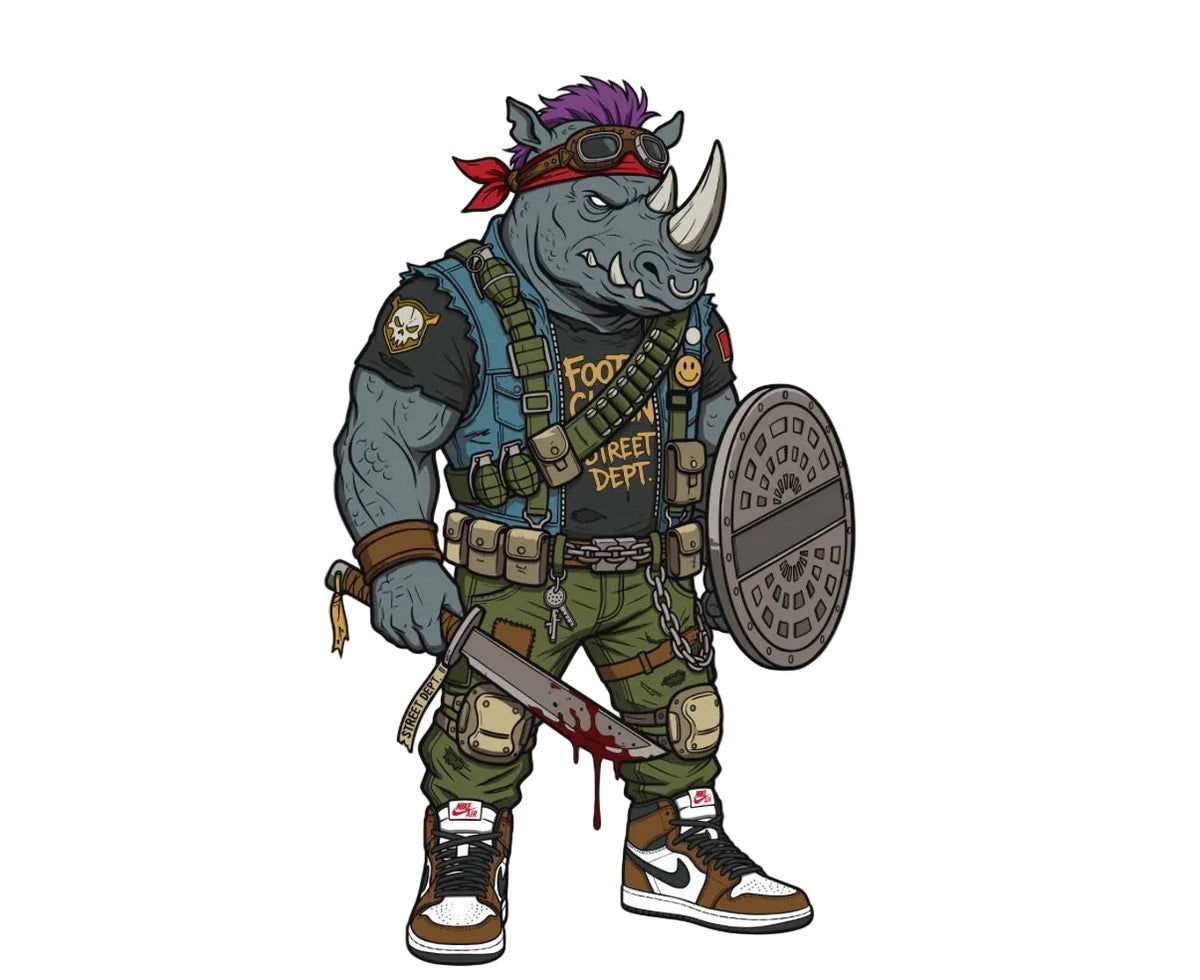 Hustle Brims - Rocksteady 3D Enamel Pin