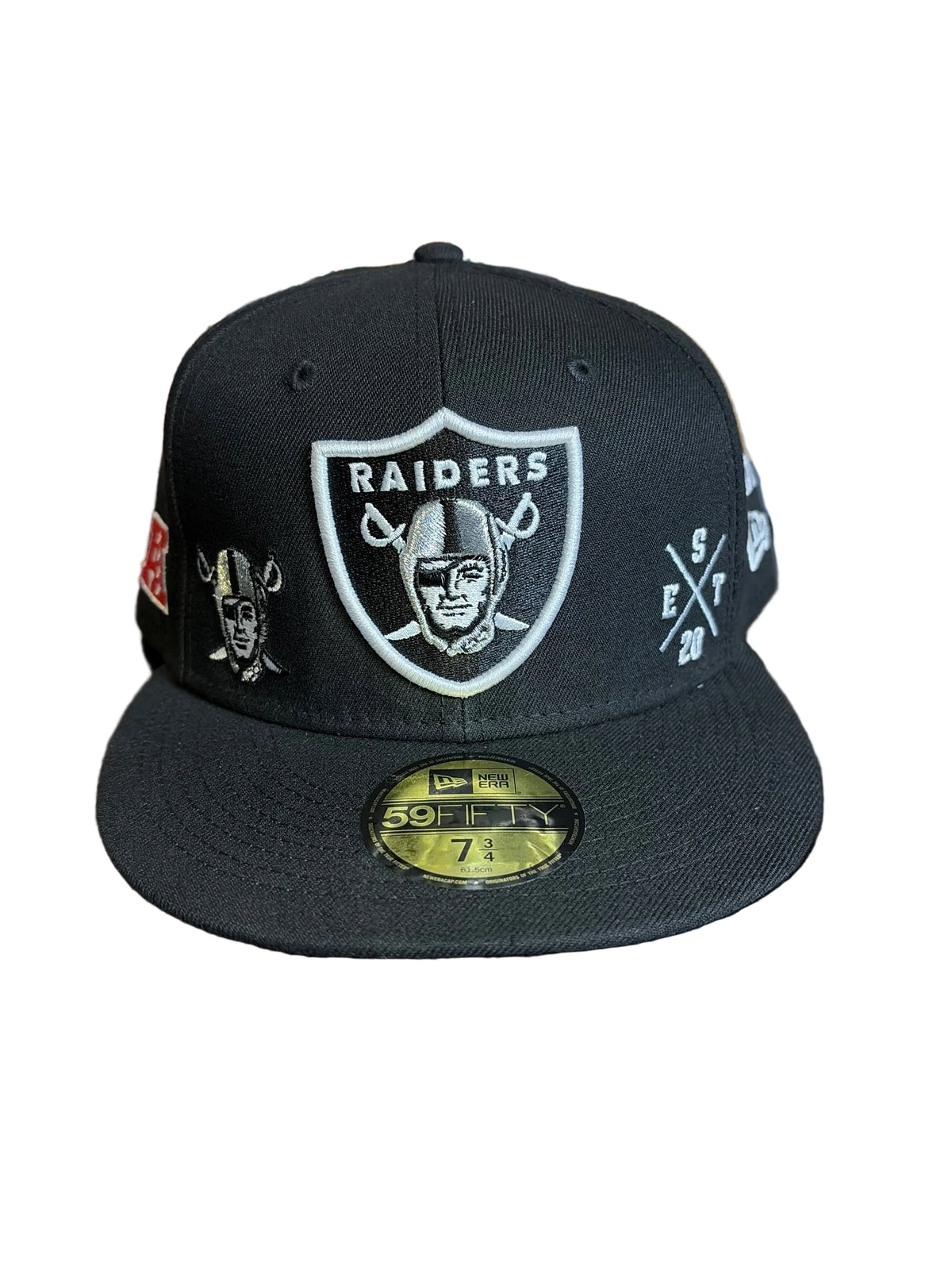 New Era Las Vegas Raiders 59FIFTY Fitted Hat Dual Shield & AFC Side Patch