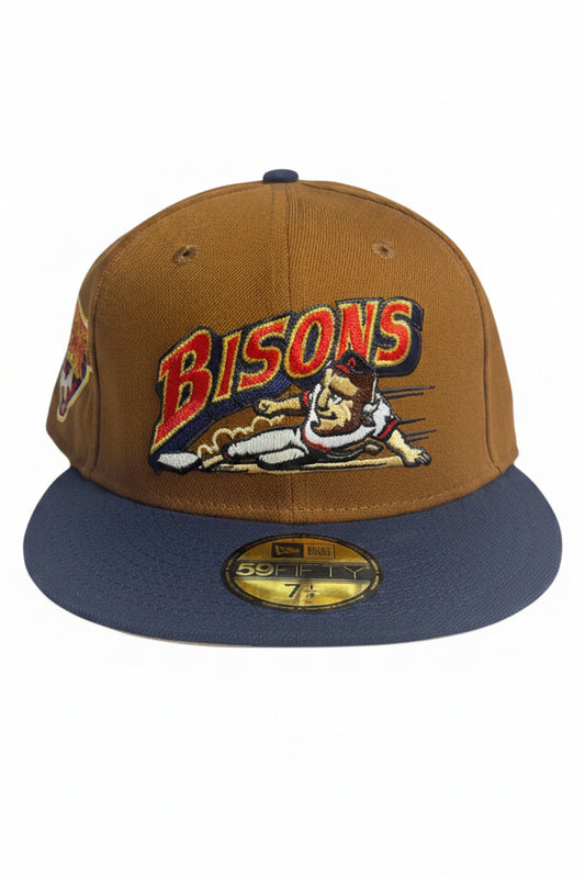 New Era Buffalo Bisons 59FIFTY Side Patch 2 Tone Fitted Hat