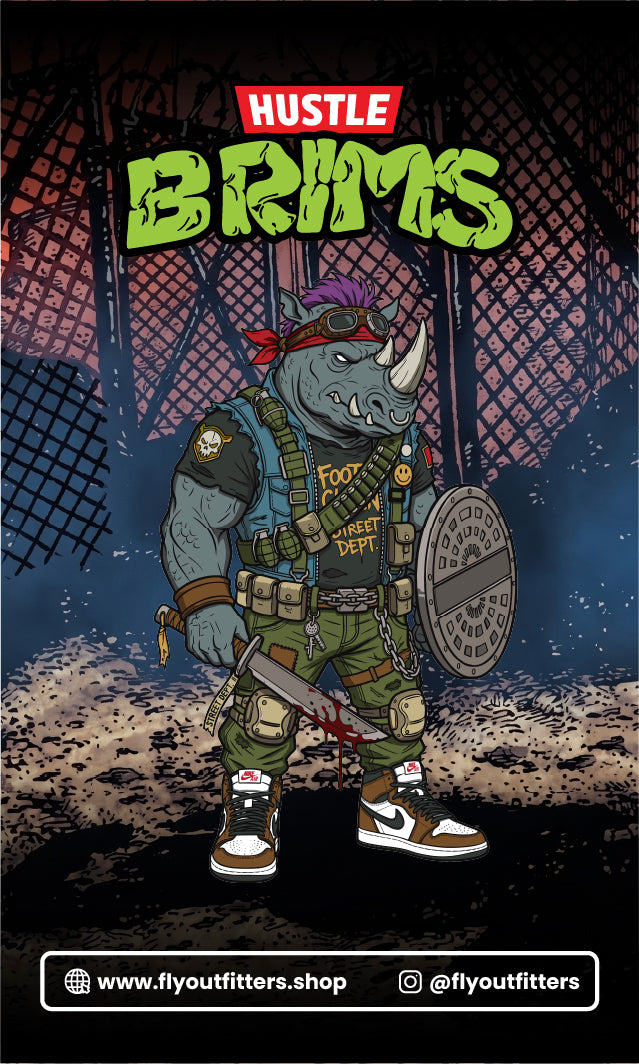 Hustle Brims - Rocksteady 3D Enamel Pin