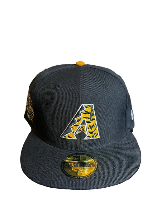 New Era Arizona Diamondbacks 59FIFTY Tiger Camo Logo Fitted Hat - Black