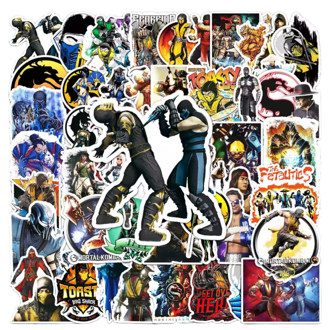 50 Pieces Mortal Kombat Sticker Pack