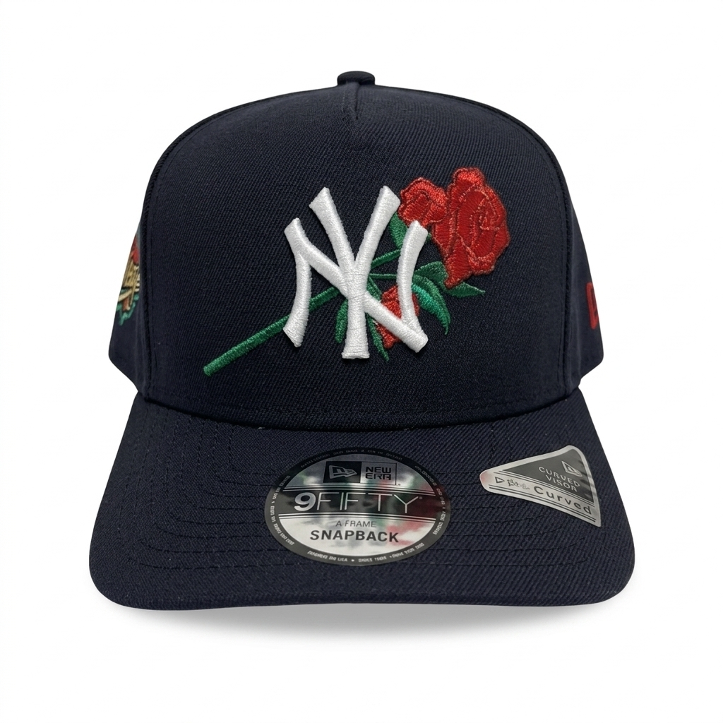 New Era NY Yankees 1999 World Series Side Patch 9FIFTY Rose Edition A-Frame Snap
