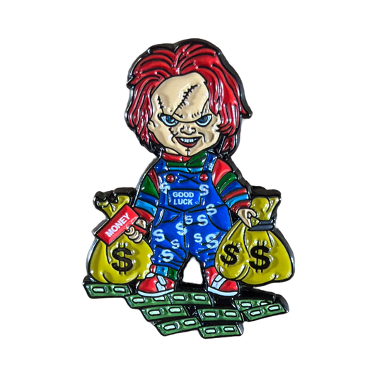 Chucky Get the Bag Enamel Pin