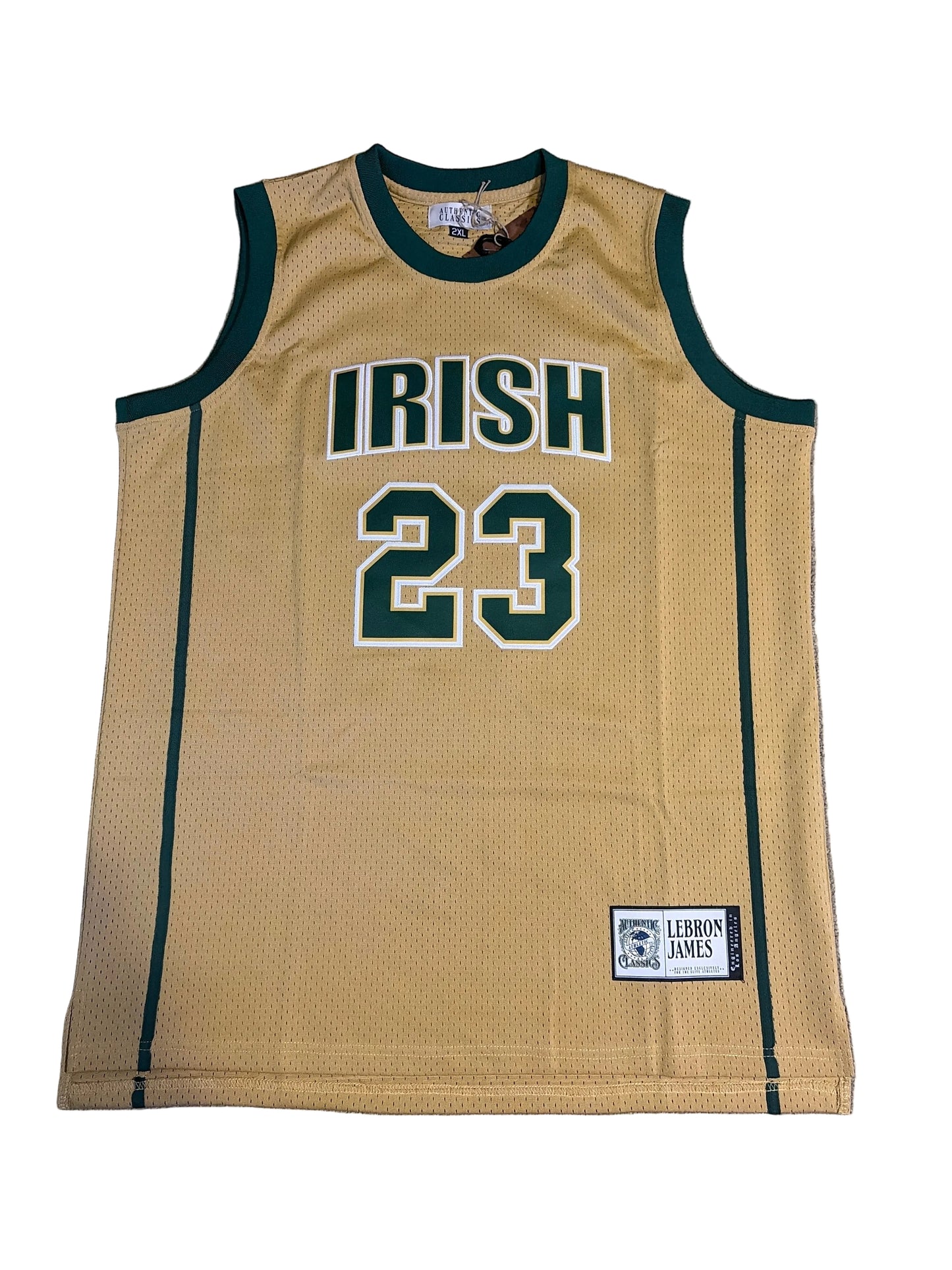 Headgear Classics LeBron James High School Jersey #23 SVSM Irish Retro Basketball Jersey