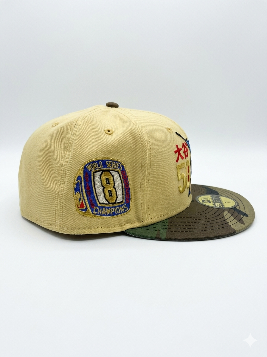 New Era Los Angeles Dodgers Shohei Ohtani 50/50 Vegas Camo Two Tone Edition 59FIFTY Fitted Hat.