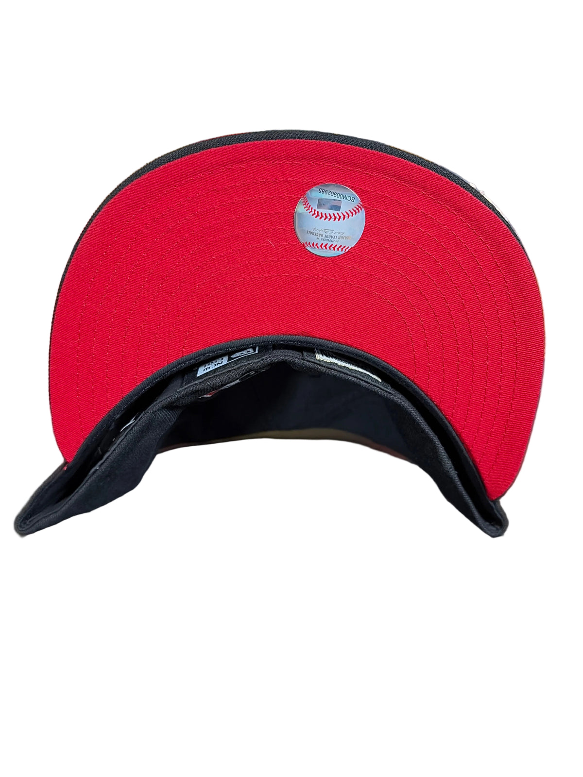 New Era LA Dodgers 59FIFTY Fitted Hat 7 1/2 Spider Web Webbed Red UV Side Patch