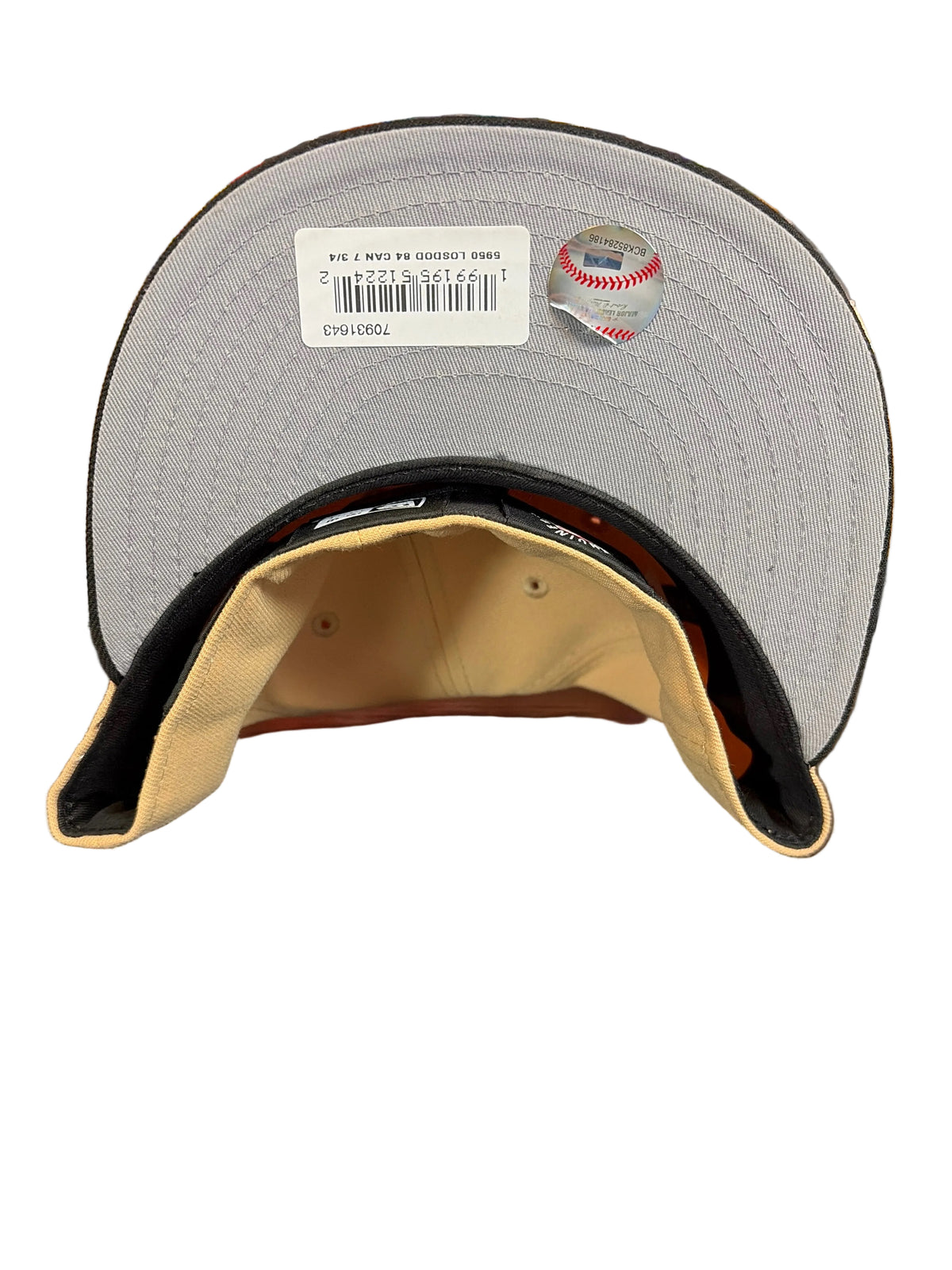 New Era LA Dodgers 1984 Olympic Side Patch 59FIFTY Fitted Hat Cream Black NWT