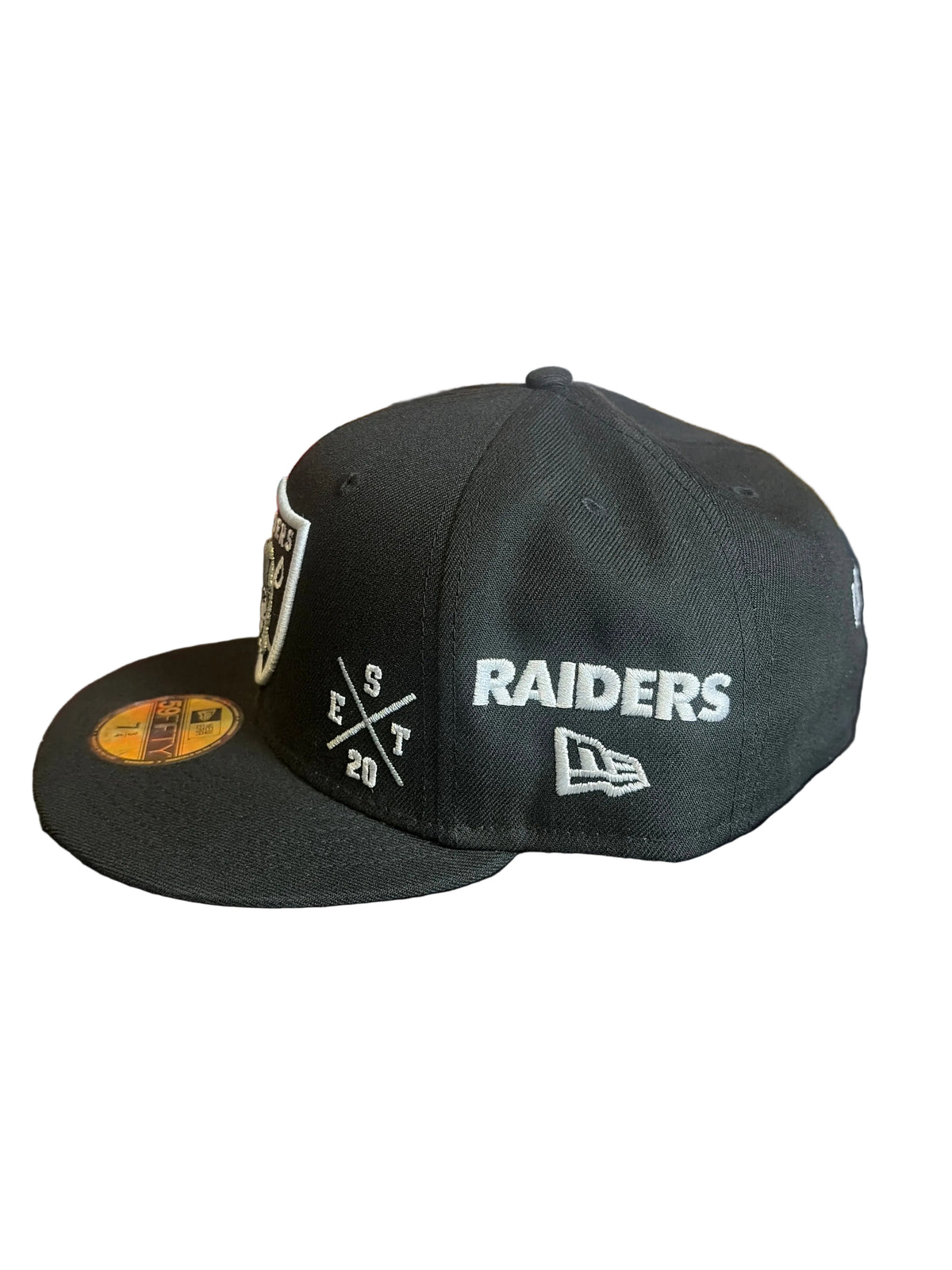 New Era Las Vegas Raiders 59FIFTY Fitted Hat Dual Shield & AFC Side Patch