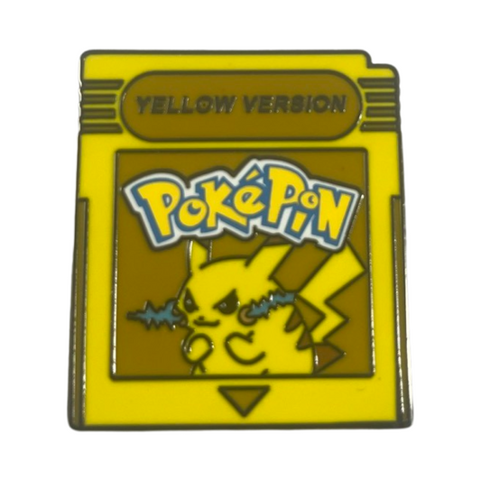 Pokemon Pikachu Gameboy Cartridge Enamel Pin