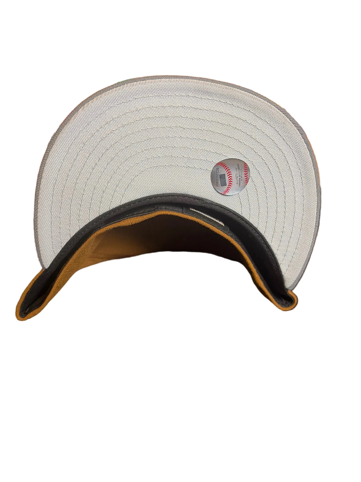 New Era LA Dodgers 59FIFTY Fitted Hat 7 5/8 Brown Grey 50th Anniversary Patch