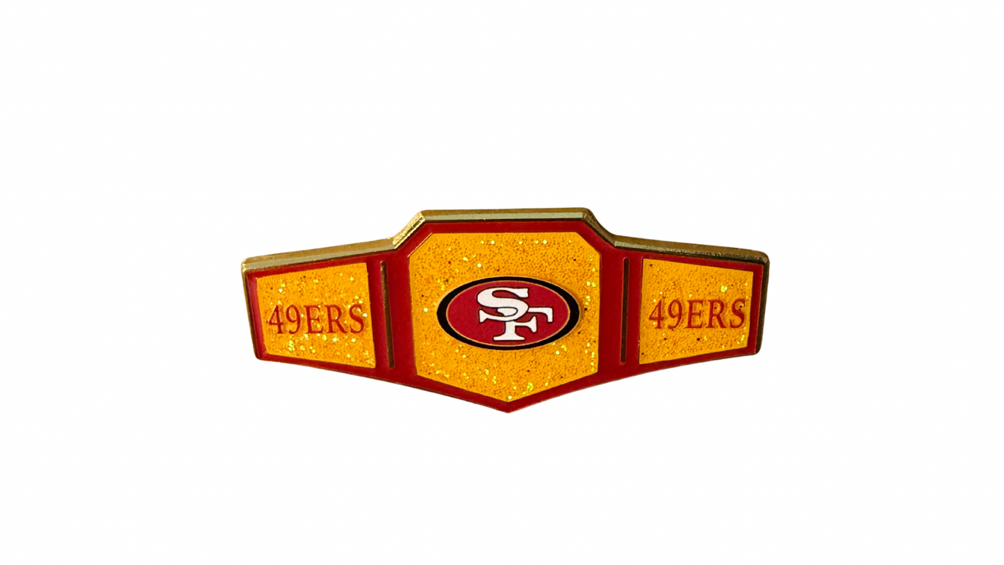 San Francisco 49ers Championship Belt Enamel Pin