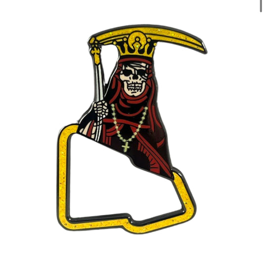 La Santa Muerte New Era Frame Hat Pin