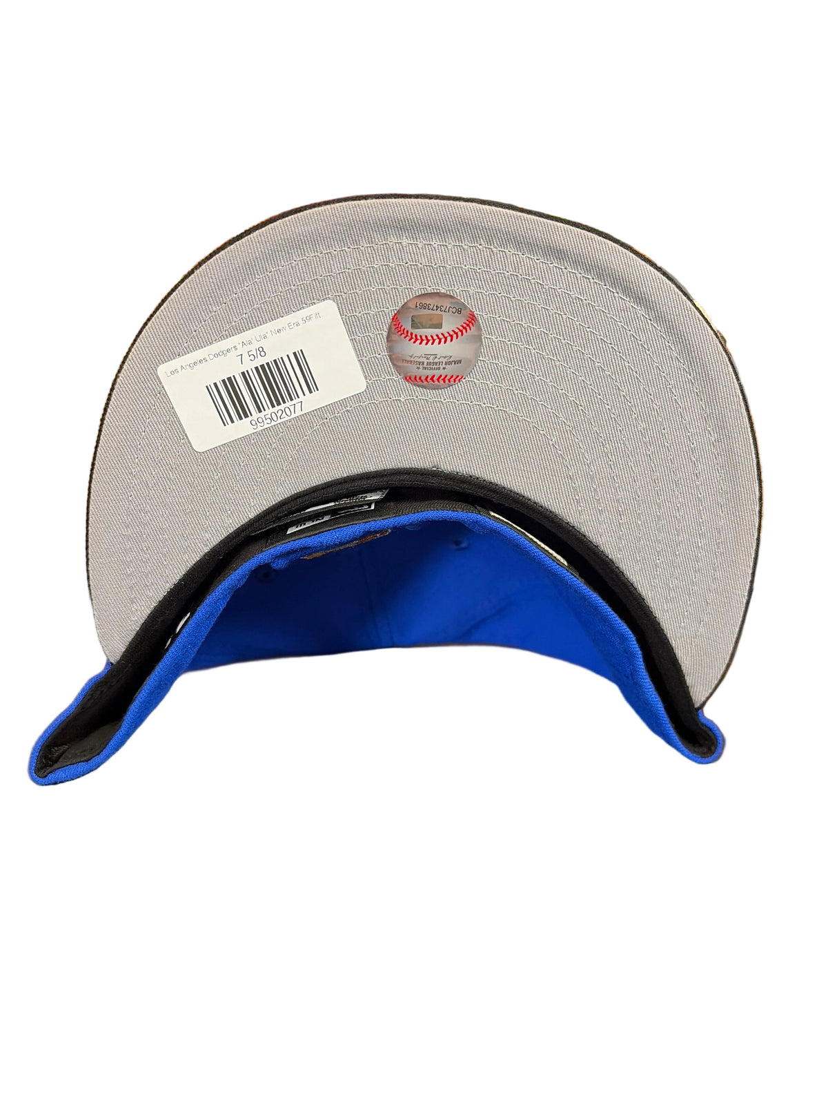 New Era LA Dodgers 40th Anniversary Side Patch 59FIFTY Fitted Hat – Royal/Black - NWT