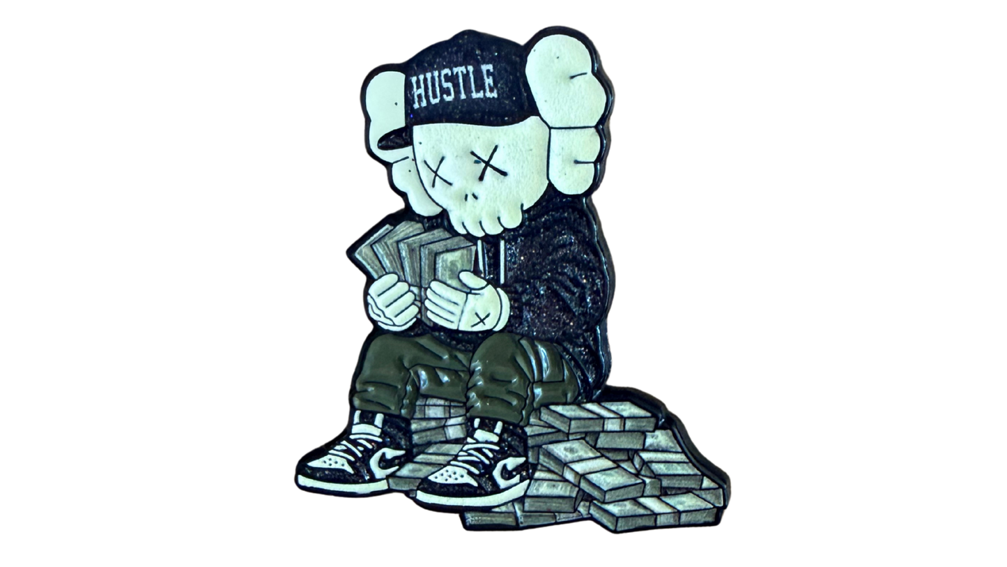 Kaws Break Bread Glow in the Dark Hat Pin