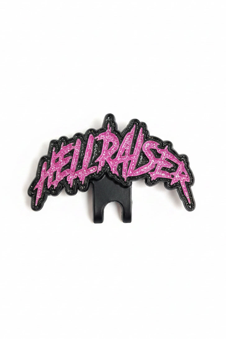 Hellraiser Pink Glitter Hat Brim Clip