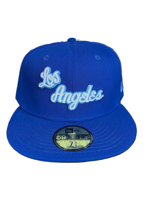 New Era Los Angeles Lakers Hardwood Classics 59FIFTY Fitted Hat 7 5/8 Grey UV NWT