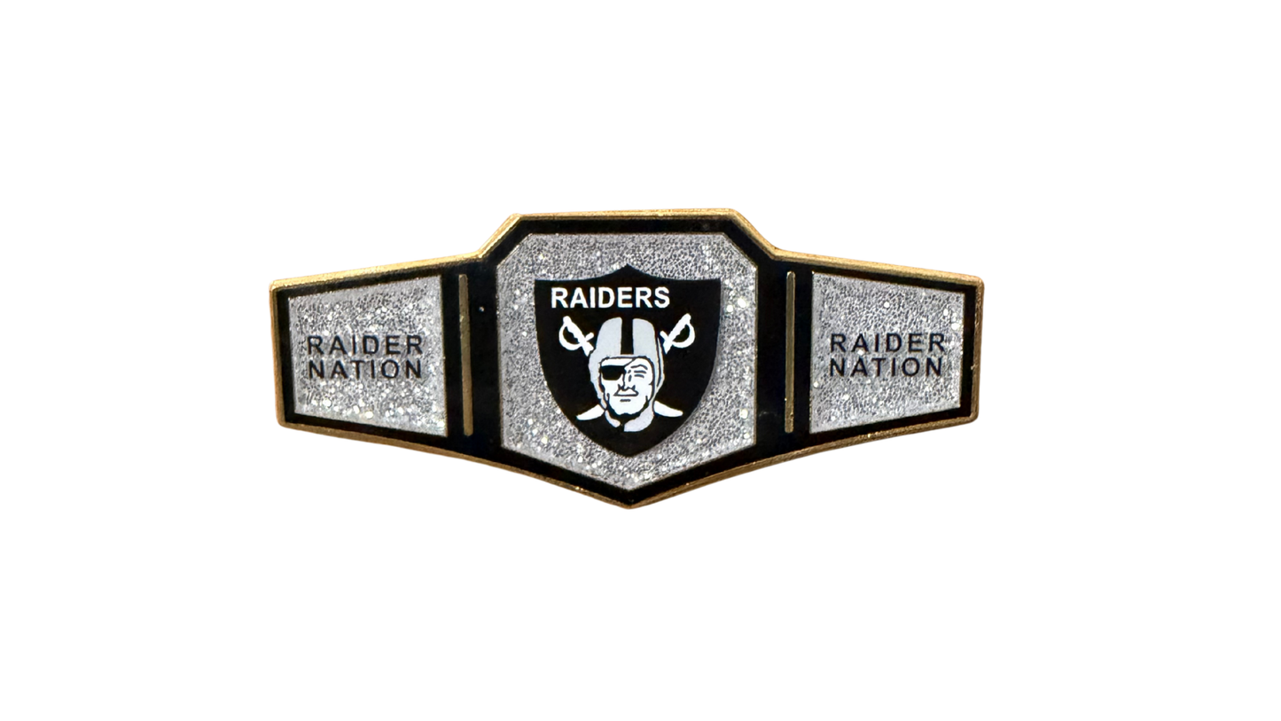 Las Vegas Raiders Championship Belt Enamel Pin