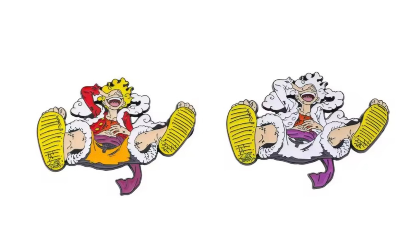 One Piece Nika Luffy Gear 5 Enamel Pin Set