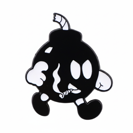 Angry Bomb Enamel Pin