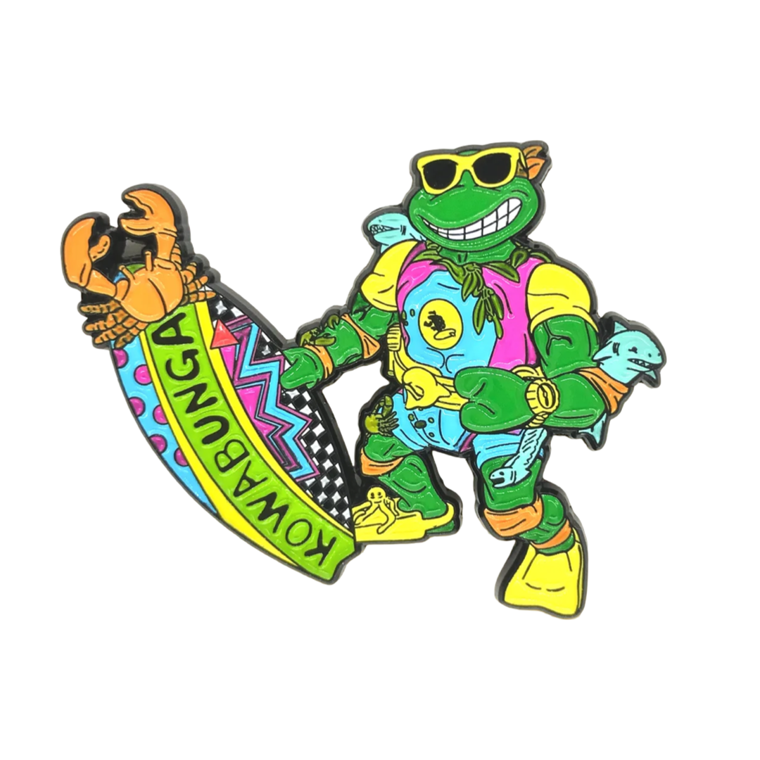 Surfing Mikey Enamel Pin