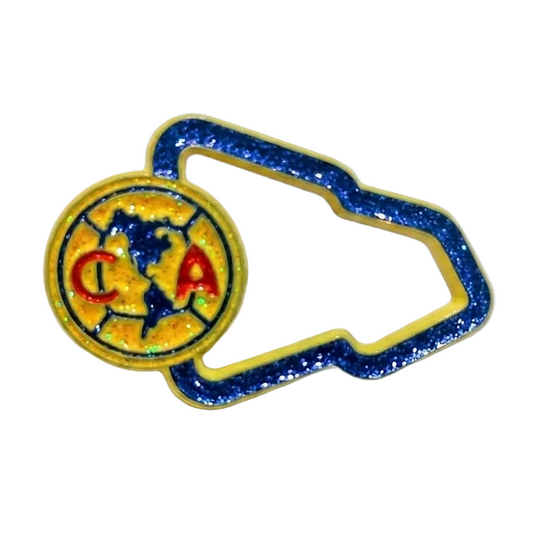 Club América FC Glitter New Era Frame Hat Pin