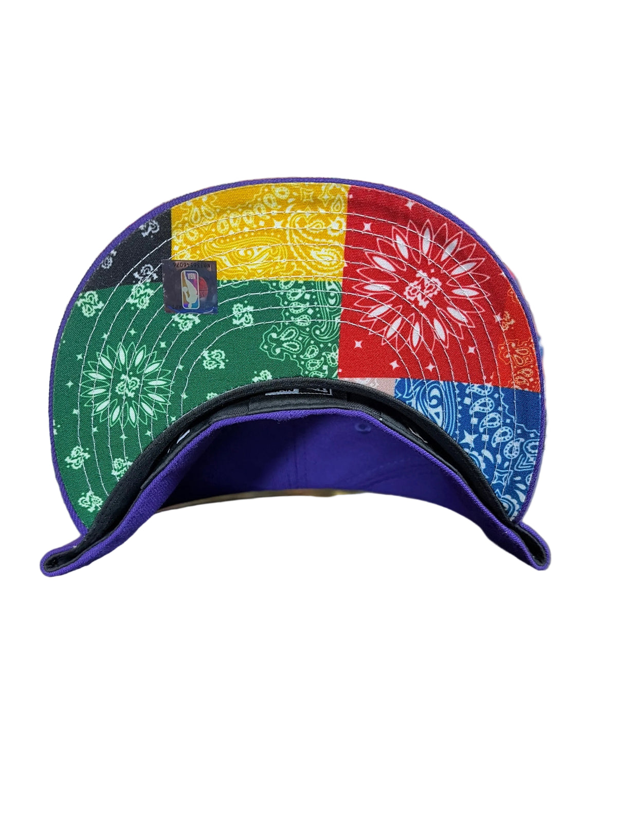 New Era Los Angeles Lakers Paisley Patchwork Undervisor 59FIFTY Fitted Hat