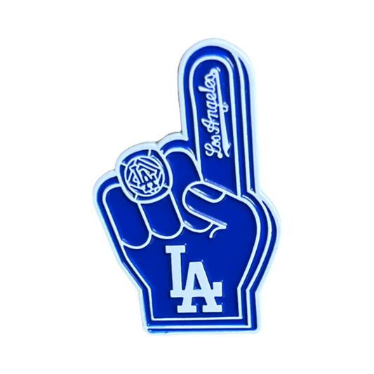 LA Dodgers Foam Finger Enamel Pin