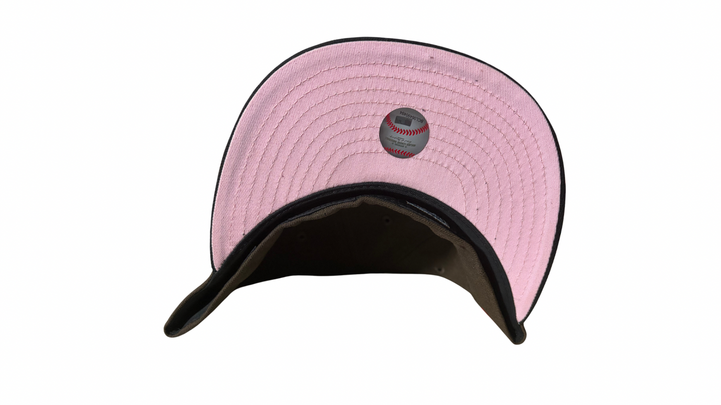 New Era LA Dodgers Maroon Heart 100th Anniversary Side Patch 59FIFTY Fitted