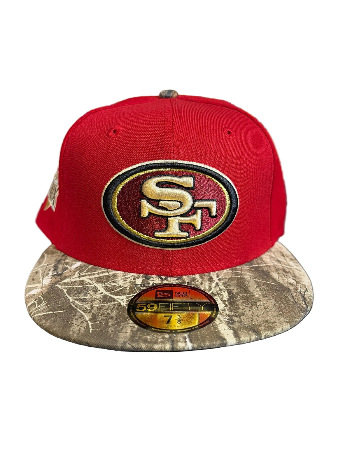 New Era San Francisco 49ers Super Bowl XXIX Side Patch 59FIFTY Real Tree Fitted Hat