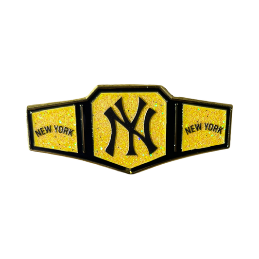 NY Yankees Championship Belt Enamel Pin
