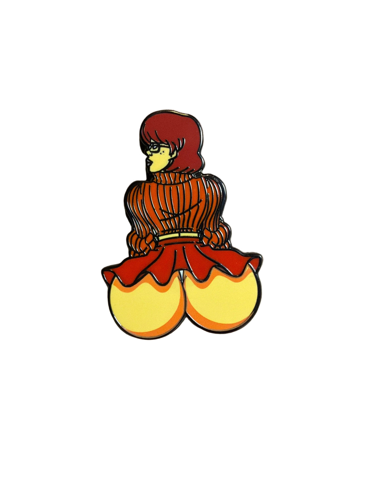 Jinkies Sitting Pretty Enamel Pin