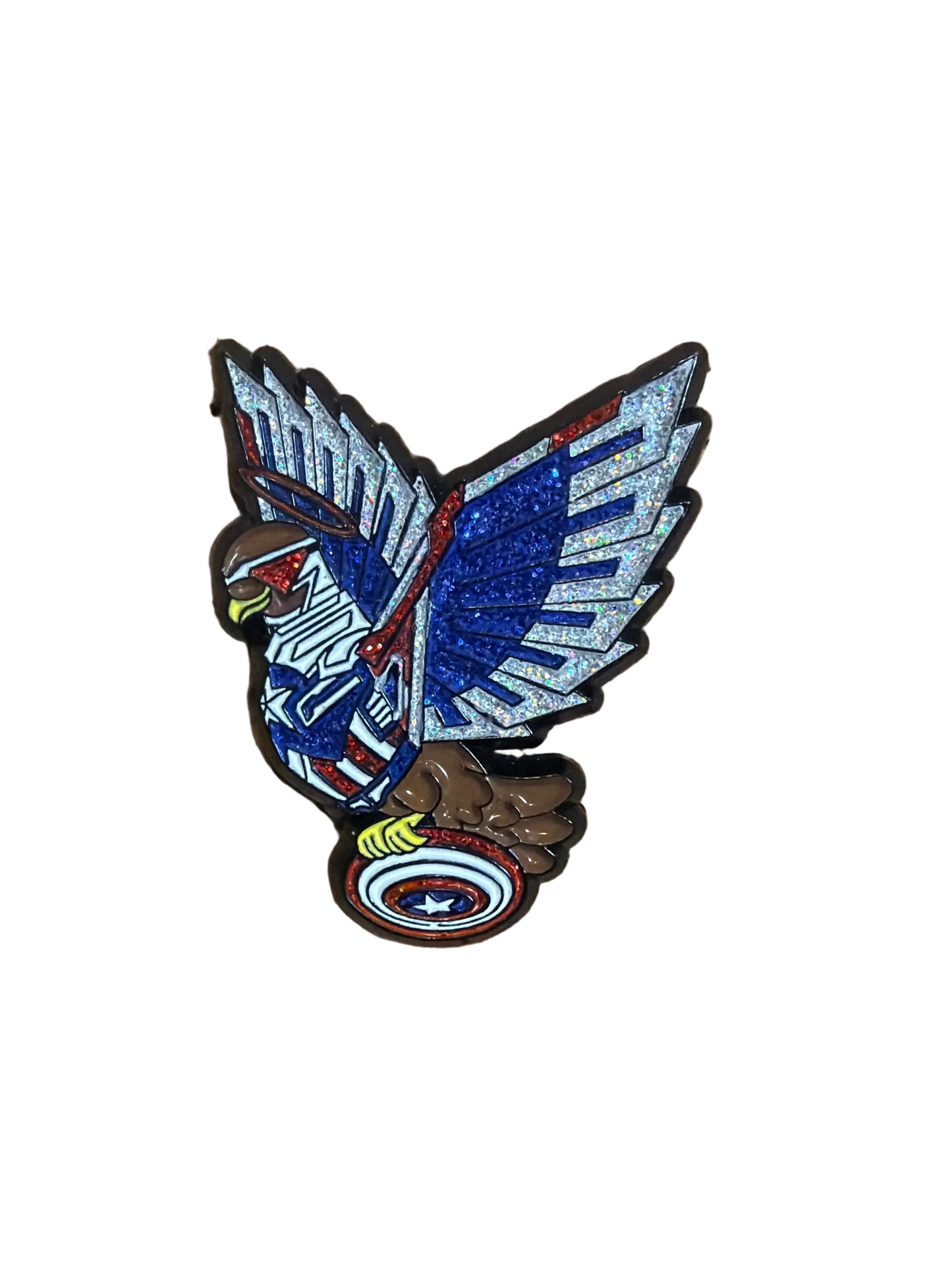 Cherish the Love Captain America Dove Hat Pin