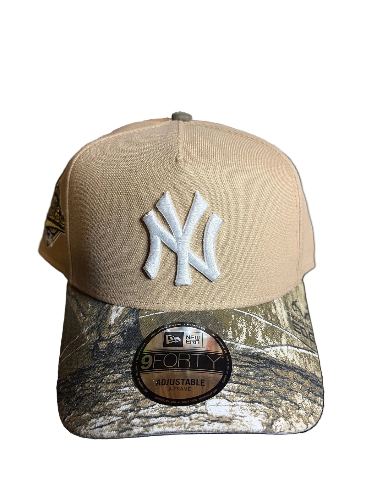 New Era NY Yankees 1996 World Series Side Patch Real Tree 9FORTY Snapback