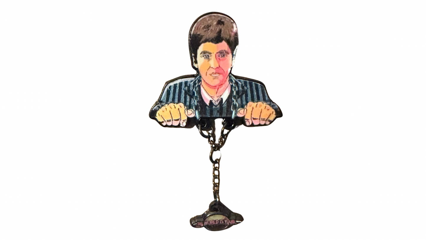 Scarface Peeker Enamel Pin