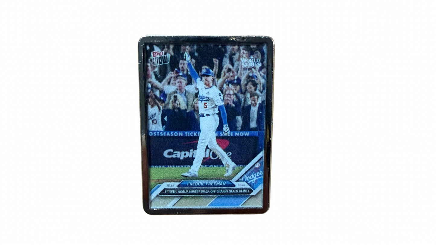 Freddie Freeman Dodgers Walk Off Enamel Pin