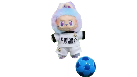 Labubu Real Madrid Soccer Uniform