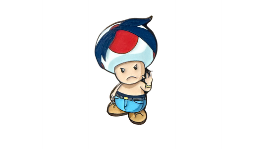 Thug Life Toad Enamel Pin
