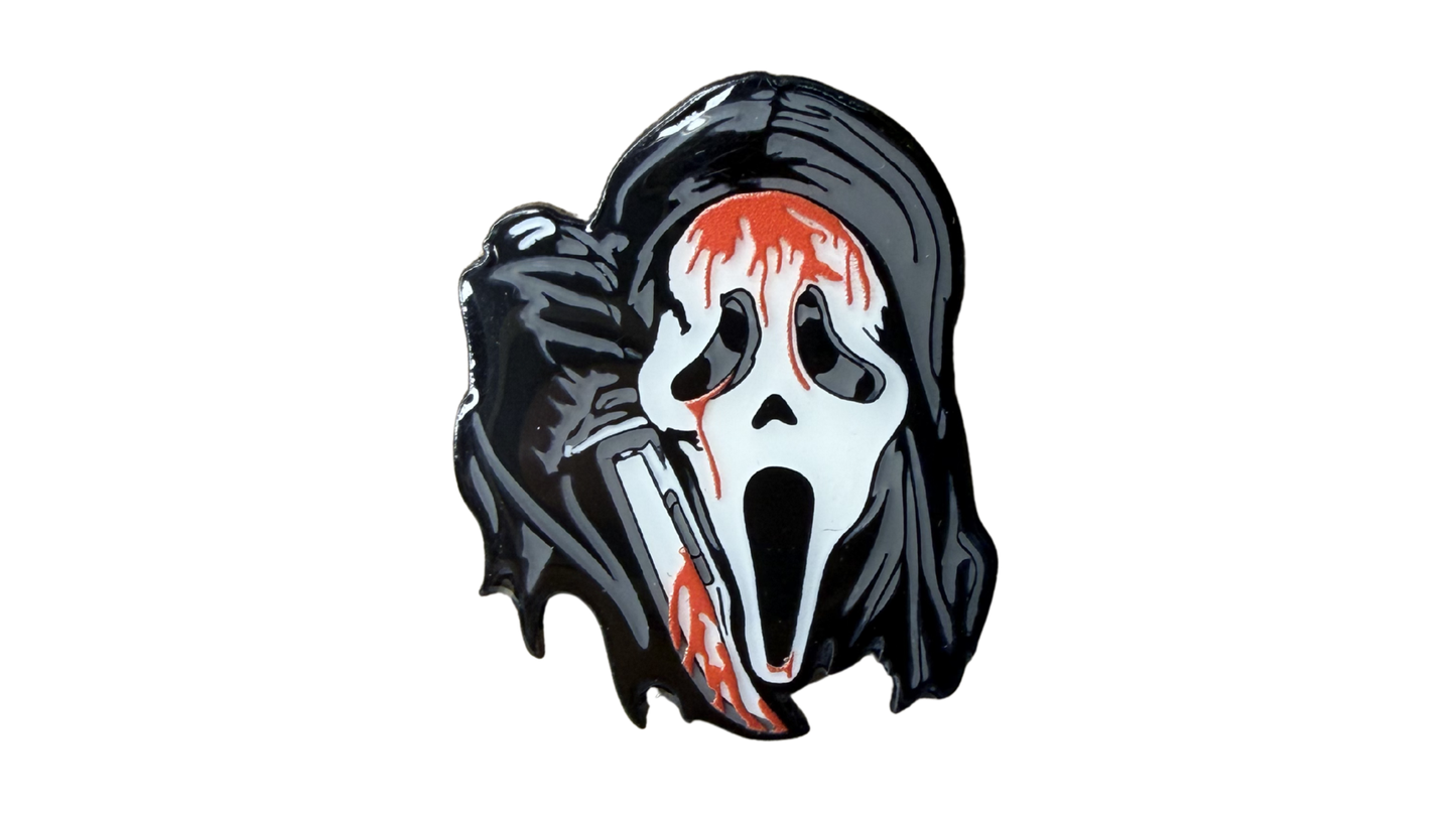 Ghost Face Scream Enamel Pin